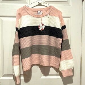 Pink Republic Women’s Soft Knit Top Sweater Size L NWT